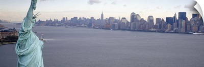 New York City with Statue of Liberty NY