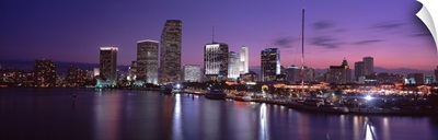 Night Skyline Miami FL