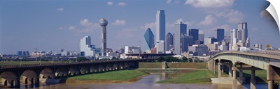 Office buildings in a city, Dallas, Texas