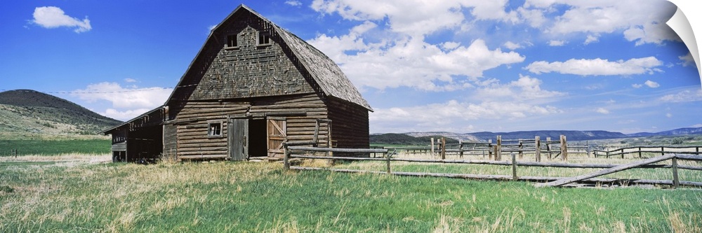 Old barn in a field, Colorado