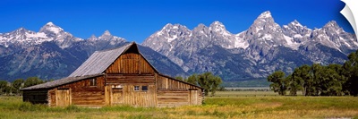 Old barn on a landscape, Grand Teton National Park, Wyoming
