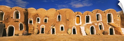 Old ruins of a building, Ksar Ouled Debbab, Tataouine, Tunisia