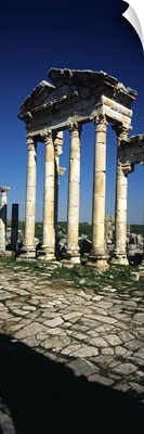 Old ruins of a built structure, Entrance Columns, Apamea, Syria