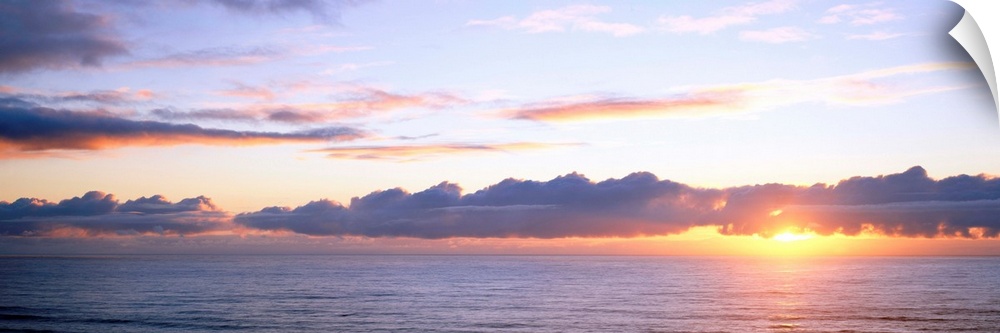 Oregon, Pacific Ocean, sunset