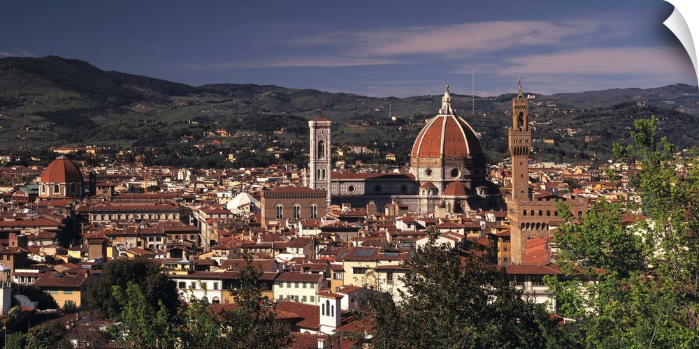 Palazzo Vecchio and Duomo Florence Italy