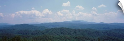 Panoramic view of mountains, Great Smoky Mountain National Park, North Carolina