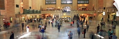 Passengers at a railroad station, Grand Central station, Manhattan, New York City, New York State
