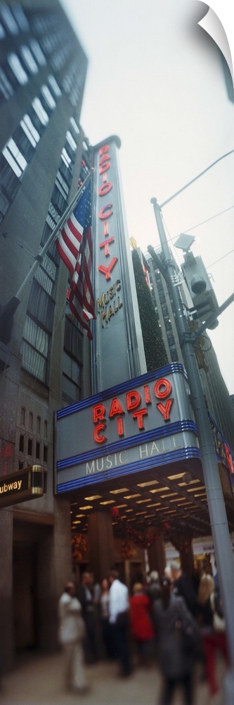 People at a stage theater Radio City Music Hall Rockefeller Center Manhattan New York City New York State