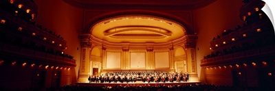 Performers on a stage, Carnegie Hall, New York City, New York state