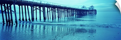 Pier at sunset, Malibu Pier, Malibu, Los Angeles County, California,