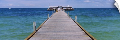 Pier in the sea, Anna Maria City Pier, Anna Maria, Anna Maria Island, Manatee, Florida