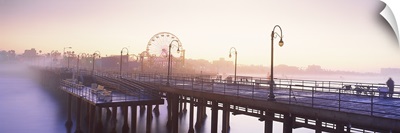 Pier with ferris wheel in the background, Santa Monica Pier