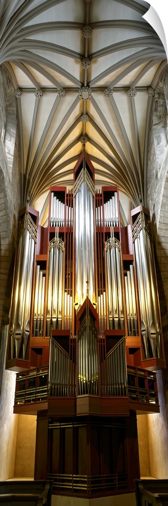 Pipe organ in a church St. Giles Cathedral Royal Mile Edinburgh Scotland