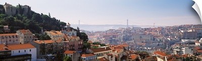 Portugal, Lisbon, High angle view of a city