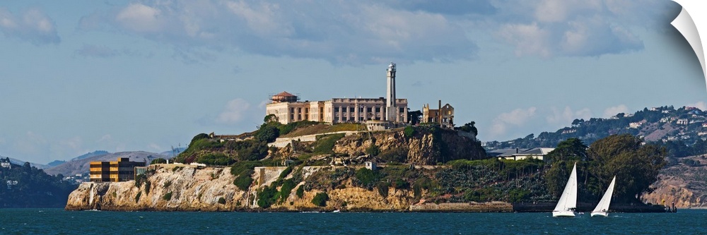 Prison on an island, Alcatraz Island, San Francisco Bay, San Francisco, California