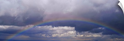 Rainbow against clouds, Pinon Hills, California