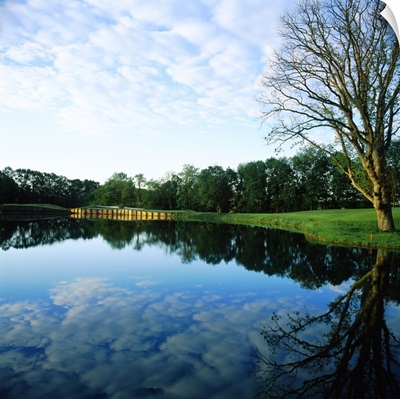 Reflection of clouds on water, Greystone Golf Course, White Hall, Maryland