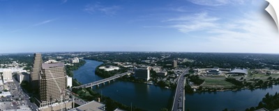 River passing through a city, Austin, Texas