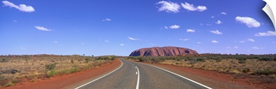 Road and Ayers Rock Australia