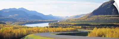 Road Maligne Lake Jasper National Park British Columbia Canada