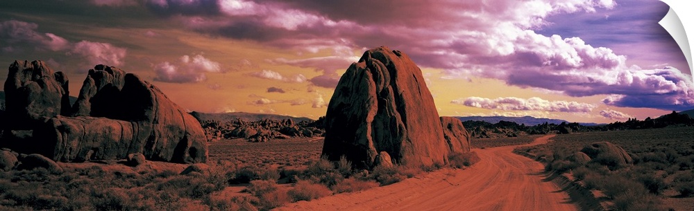 Road Owens Valley Eastern Sierras CA