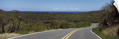 Road passing through a landscape, U.S. Virgin Islands Highway 107, Salt Pond Bay, St. John, US Virgin Islands