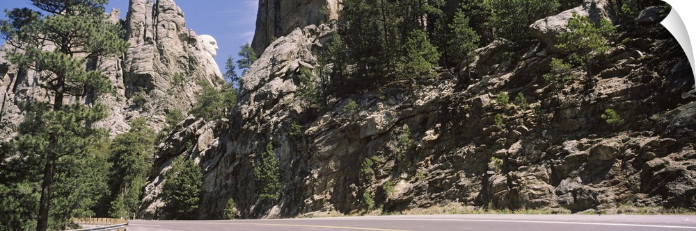 Road passing through mountain, Mt Rushmore, South Dakota