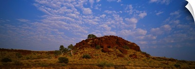 Rock formation on a landscape, The Pilbara, Western Australia, Australia