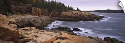 Rock formations at the coast, Monument Cove, Mount Desert Island, Acadia National Park, Maine