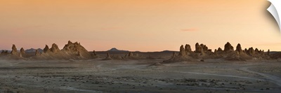 Rock formations in a desert, Trona, San Bernardino County, California