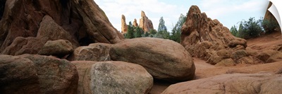 Rock formations in a public park, Garden of the Gods, Colorado Springs, Colorado