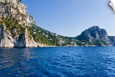 Rock formations in the sea Capri Naples Campania Italy