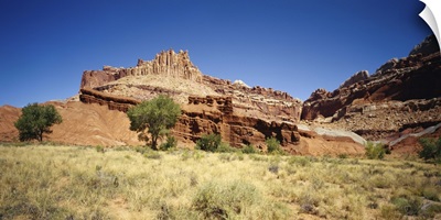 Rock formations on a landscape, Canyon De Chelly, Arizona