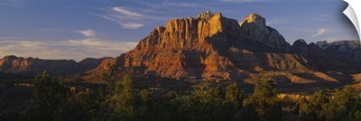 Rock formations on a landscape, Escalante Canyons, Zion National Park, Utah