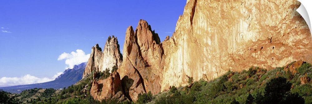 Rock formations on a landscape, Garden of The Gods, Colorado Springs, Colorado