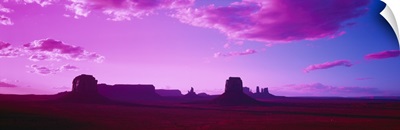 Rock formations on a landscape, Monument Valley, Arizona