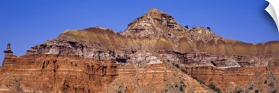 Rock formations on a landscape, Palo Duro Canyon State Park, Texas,