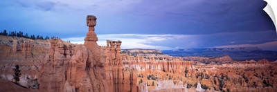 Rock formations on a landscape, Thor's Hammer, Bryce Canyon National Park, Utah