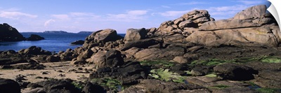 Rock formations on the coast, Ploumanach, Brittany, France