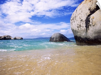 Rocks in the sea, The Baths, Virgin Gorda, British Virgin Islands
