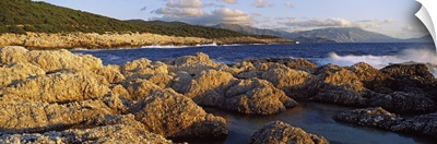 Rocks on the beach, Alaties Beach, Cephalonia, Ionian Islands, Greece