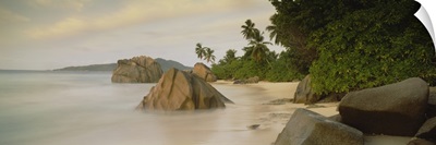 Rocks on the beach, La Digue Island, Seychelles