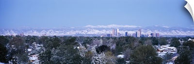 Rocky Mountains & skyline Denver CO