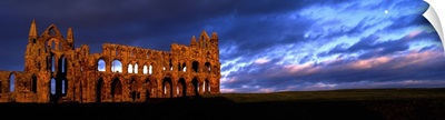 Ruins Of A Church, Whitby Abbey, Whitby, North Yorkshire, England, United Kingdom