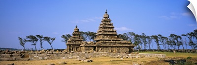 Ruins of a temple, Shore Temple, Mahabalipuram, Tamil Nadu, India