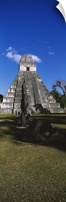 Ruins of a temple, Temple of The Grand Jaguar, Tikal, Guatemala