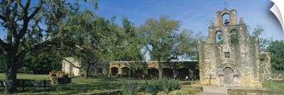 Ruins of an old church, Mission Espada, San Antonio Missions National Historical Park, San Antonio, Texas