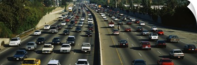 Rush Hour Traffic on I-405 Los Angeles CA