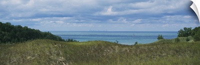 Sailboat in water, Indiana Dunes State Park, Chesterton, Indiana