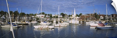 Sailboats in the sea, Camden, Maine